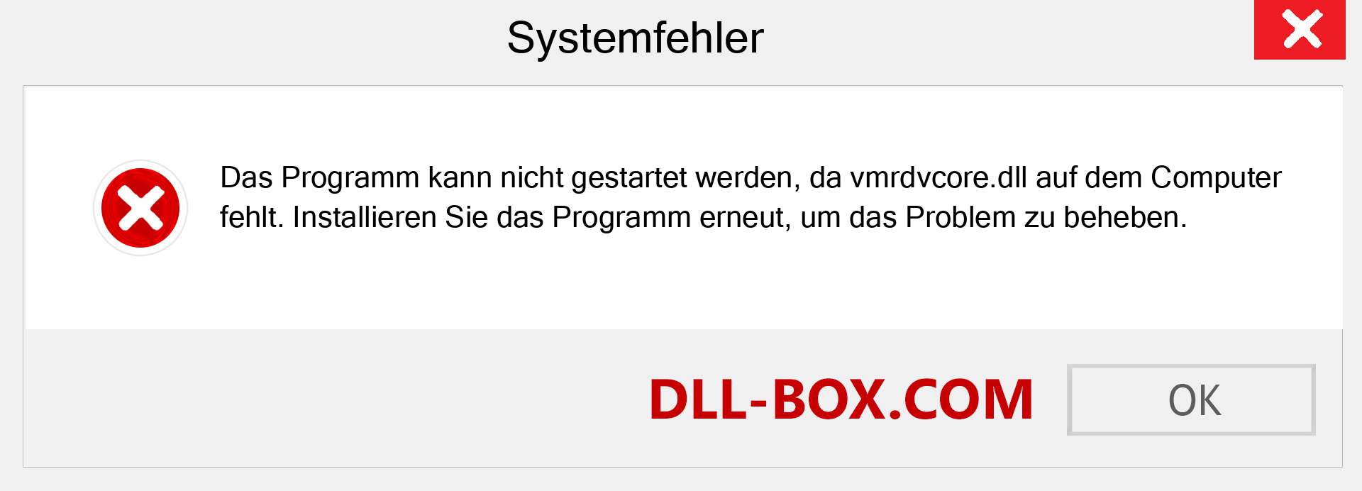 vmrdvcore.dll-Datei fehlt?. Download für Windows 7, 8, 10 - Fix vmrdvcore dll Missing Error unter Windows, Fotos, Bildern