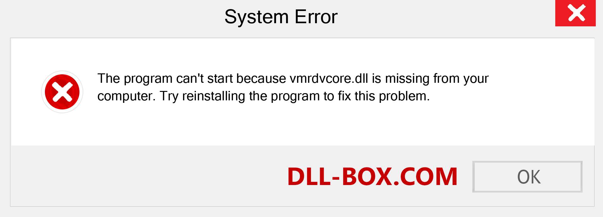  vmrdvcore.dll file is missing?. Download for Windows 7, 8, 10 - Fix  vmrdvcore dll Missing Error on Windows, photos, images