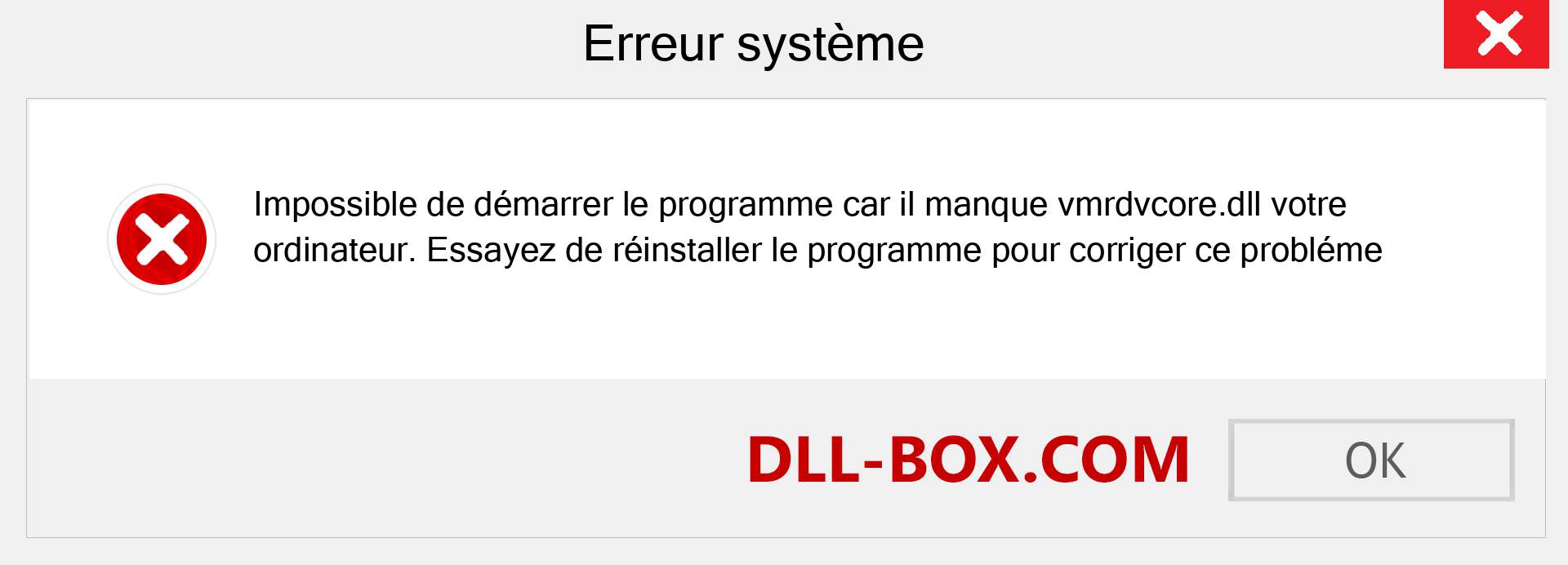 Le fichier vmrdvcore.dll est manquant ?. Télécharger pour Windows 7, 8, 10 - Correction de l'erreur manquante vmrdvcore dll sur Windows, photos, images